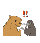 クマとカラス（個別スタンプ：23）