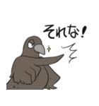 クマとカラス（個別スタンプ：34）