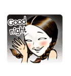 Laila, Mustache Girl（個別スタンプ：4）