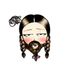Laila, Mustache Girl（個別スタンプ：35）