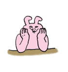 絶妙な表情のうさぎ（個別スタンプ：7）