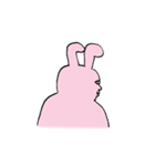 絶妙な表情のうさぎ（個別スタンプ：10）
