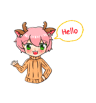 Tiger ＆ Deer [New]（個別スタンプ：1）