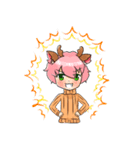 Tiger ＆ Deer [New]（個別スタンプ：34）