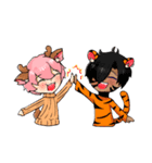 Tiger ＆ Deer [New]（個別スタンプ：38）