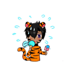 Tiger ＆ Deer [New]（個別スタンプ：40）