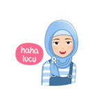 Cute Hijab（個別スタンプ：3）