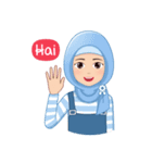 Cute Hijab（個別スタンプ：5）