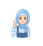 Cute Hijab（個別スタンプ：7）