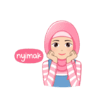 Cute Hijab（個別スタンプ：18）