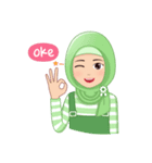 Cute Hijab（個別スタンプ：28）