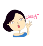 A mole on my face（個別スタンプ：5）