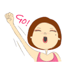 A mole on my face（個別スタンプ：10）