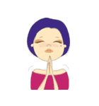 A mole on my face（個別スタンプ：16）