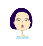 A mole on my face（個別スタンプ：21）