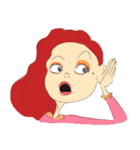 A mole on my face（個別スタンプ：24）