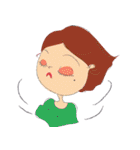 A mole on my face（個別スタンプ：26）