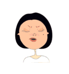 A mole on my face（個別スタンプ：28）