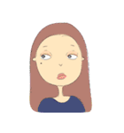 A mole on my face（個別スタンプ：30）