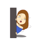 A mole on my face（個別スタンプ：35）