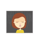 A mole on my face（個別スタンプ：37）