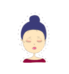 A mole on my face（個別スタンプ：40）