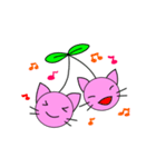 チェリー猫（個別スタンプ：1）