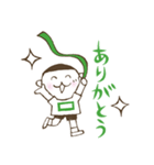 きり☆さん（緑バージョン）（個別スタンプ：3）