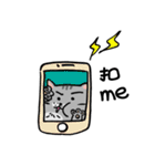 Puff ＆ Michan Cat（個別スタンプ：8）