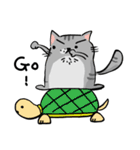 Puff ＆ Michan Cat（個別スタンプ：12）
