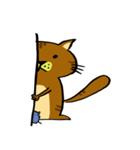 Puff ＆ Michan Cat（個別スタンプ：26）