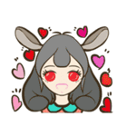 Girls emotional expressions（個別スタンプ：3）