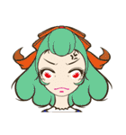 Girls emotional expressions（個別スタンプ：4）