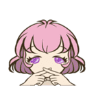Girls emotional expressions（個別スタンプ：19）