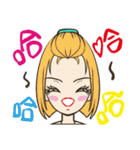 Girls emotional expressions（個別スタンプ：21）