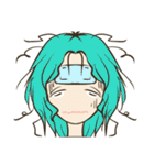 Girls emotional expressions（個別スタンプ：28）