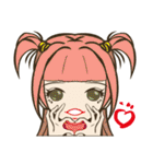 Girls emotional expressions（個別スタンプ：35）