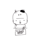 一本まゆ毛のひなちゃん（個別スタンプ：24）