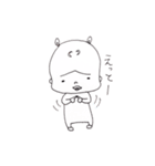 一本まゆ毛のひなちゃん（個別スタンプ：38）