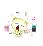 Yellow cat's go to exciting holiday！（個別スタンプ：25）