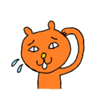 使えるオレンジのねこ（個別スタンプ：24）