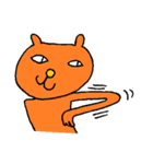 使えるオレンジのねこ（個別スタンプ：33）