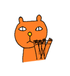 使えるオレンジのねこ（個別スタンプ：34）