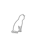 和田さんがかいた猫（個別スタンプ：17）