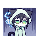 黒猫ナツキちゃん（個別スタンプ：3）