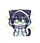 黒猫ナツキちゃん（個別スタンプ：7）
