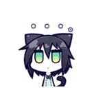 黒猫ナツキちゃん（個別スタンプ：10）