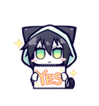 黒猫ナツキちゃん（個別スタンプ：19）