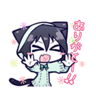 黒猫ナツキちゃん（個別スタンプ：22）