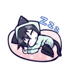 黒猫ナツキちゃん（個別スタンプ：35）